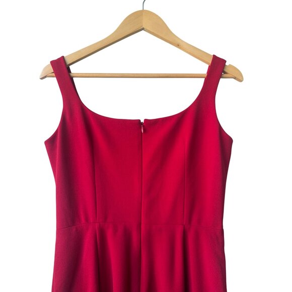 Dress The Population Red Mini Dress Sz M Esme Holiday Sweetheart Ruffle Cocktail - Picture 8 of 12